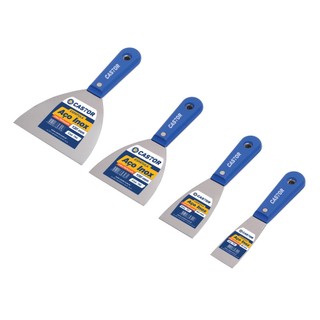 Kit 4 Epátulas Inox Gesseiro/Pintor 12cm 10cm 6cm 4cm Castor em Oferta na Shopee