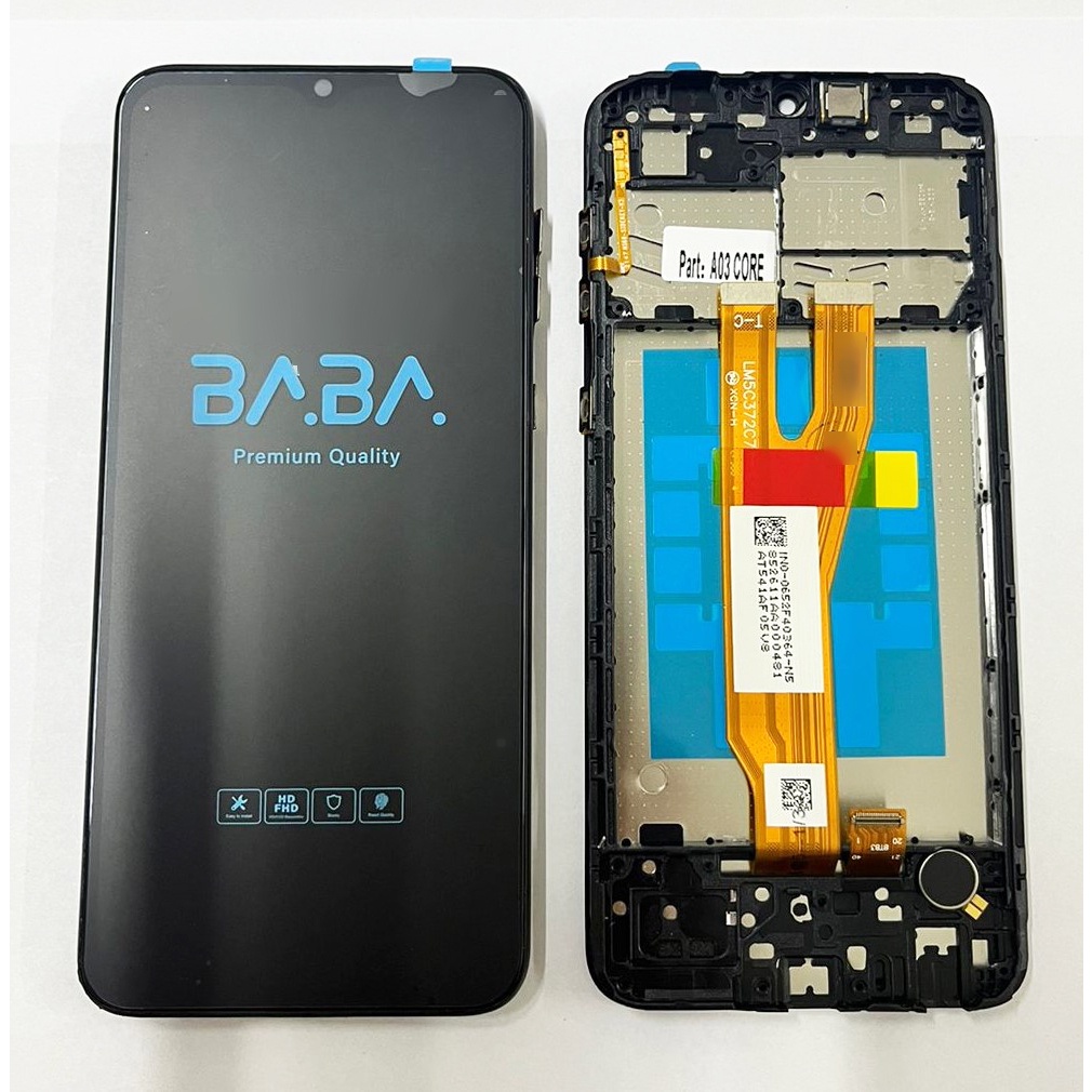 Frontal Tela Display Touch Galaxy A03 Core A032m Original PREMIUM Vivid Color C/ Aro Flex Volume, Home e Motor VibraCall