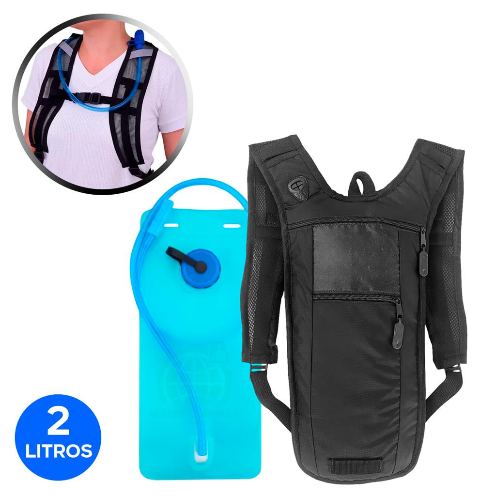 Mochila Hidratacao Bike Refil 2 Litros Termica Mangueira