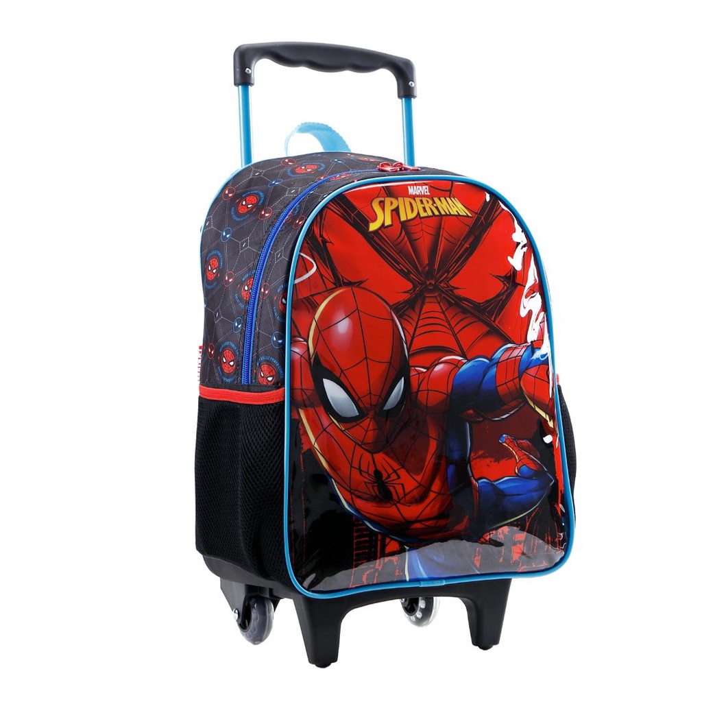 Mochila/Mala Infantil com Rodinha Escolar 30x40cm Spider Man Homem-Aranha Marvel Xeryus em Oferta na Shopee