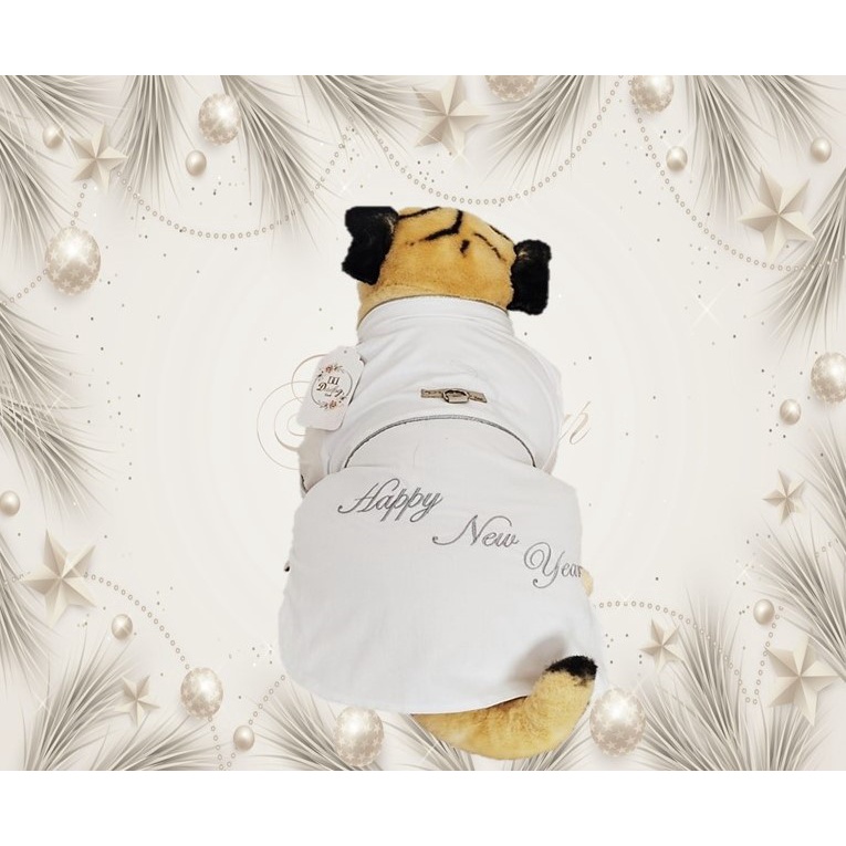 Roupa Roupinha Pet Camisa Reveillon Ano Novo Festas Dudog