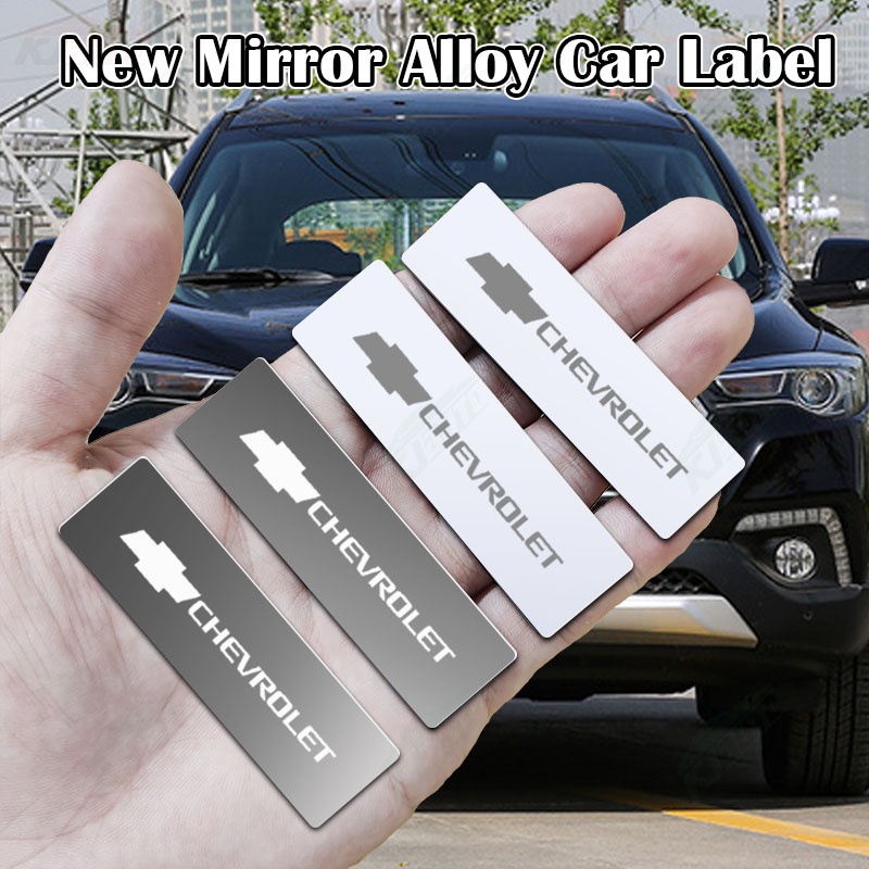 Chevrolet Mirror Metal Car Logotipo Do Carro Adesivos Rótulo De Decoração Crachá 3D Modificação Acessórios Para Onix Aveo Captiva Rastreador De Ranhuras Cavalier S10 Pickup Spin Cruze em Oferta na Shopee