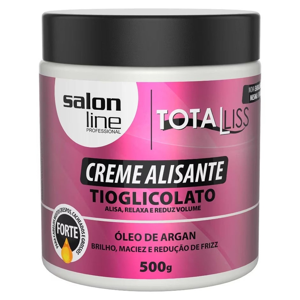 Creme Alisante Salon line Óleo De Argan Forte 500g - Beauty