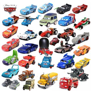 Disney Pixar Cars 2 3 Relâmpago McQueen Axelrod Mater Senhorita Mãe 1:55 Diecast Metal Liga Veículo Menino Brinquedos Crianças Presente de Natal J40P
