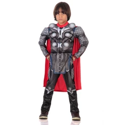 Fantasia Thor Com Peitoral Infantil Luxo - Avengers