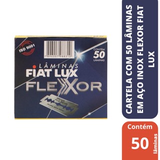 Cartela com 10 Cartuchos de Laminas Aço Inox Flexor 50 unid