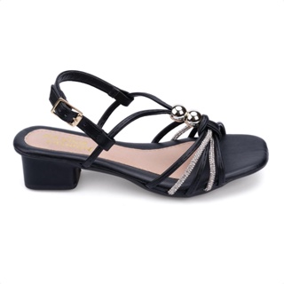 Sandália Infantil Menina Fashion Salto Tiras De Strass Pérola Moda em Oferta na Shopee