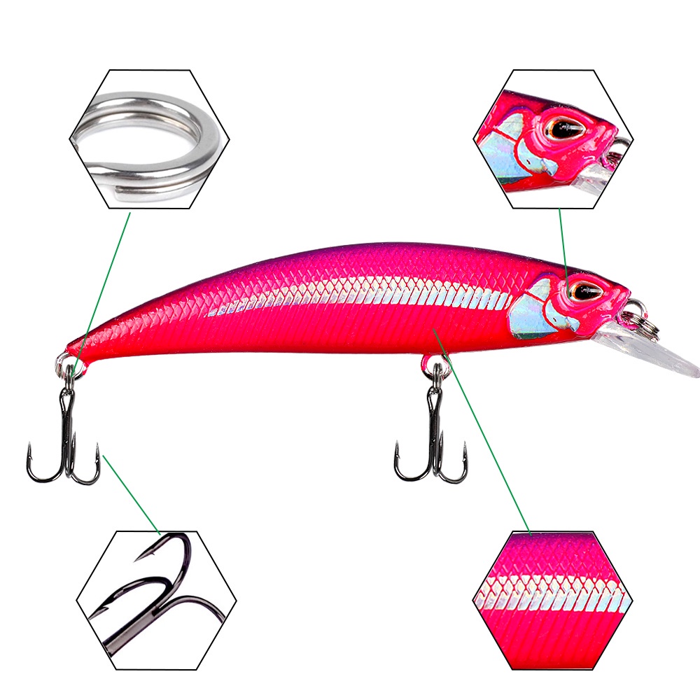 Engrenagem De Pesca 7cm/9g De Minneve Afundamento