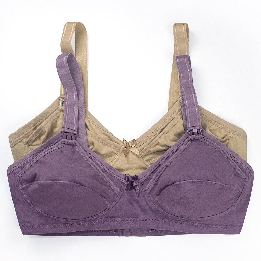 Kit 2 Sutiã Amamentação Sem Bojo Gestante Abre Na Frente De Algodão Empório Da Roupa