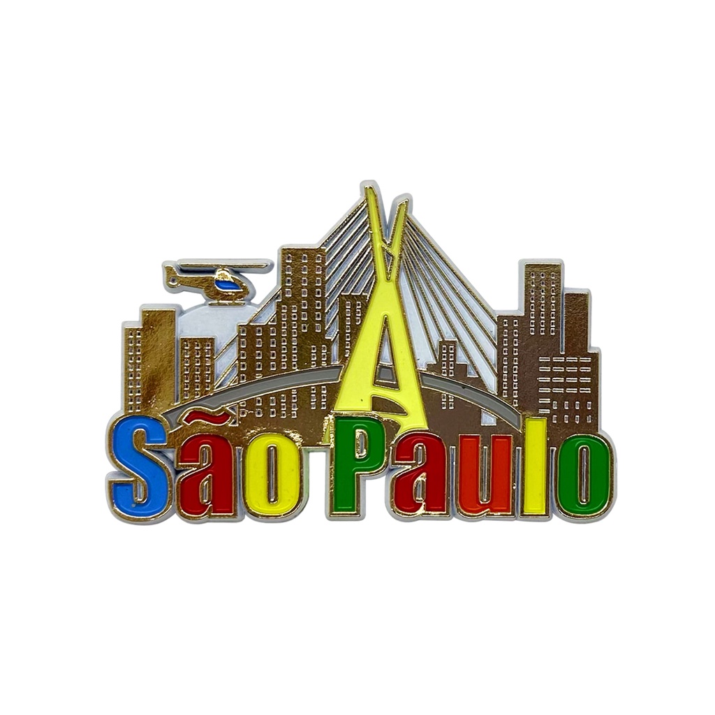 Imã Ponte Estaiada de São Paulo Emborrachado De Geladeira - Lembrancinhas Da Cidade de São Paulo em Oferta na Shopee