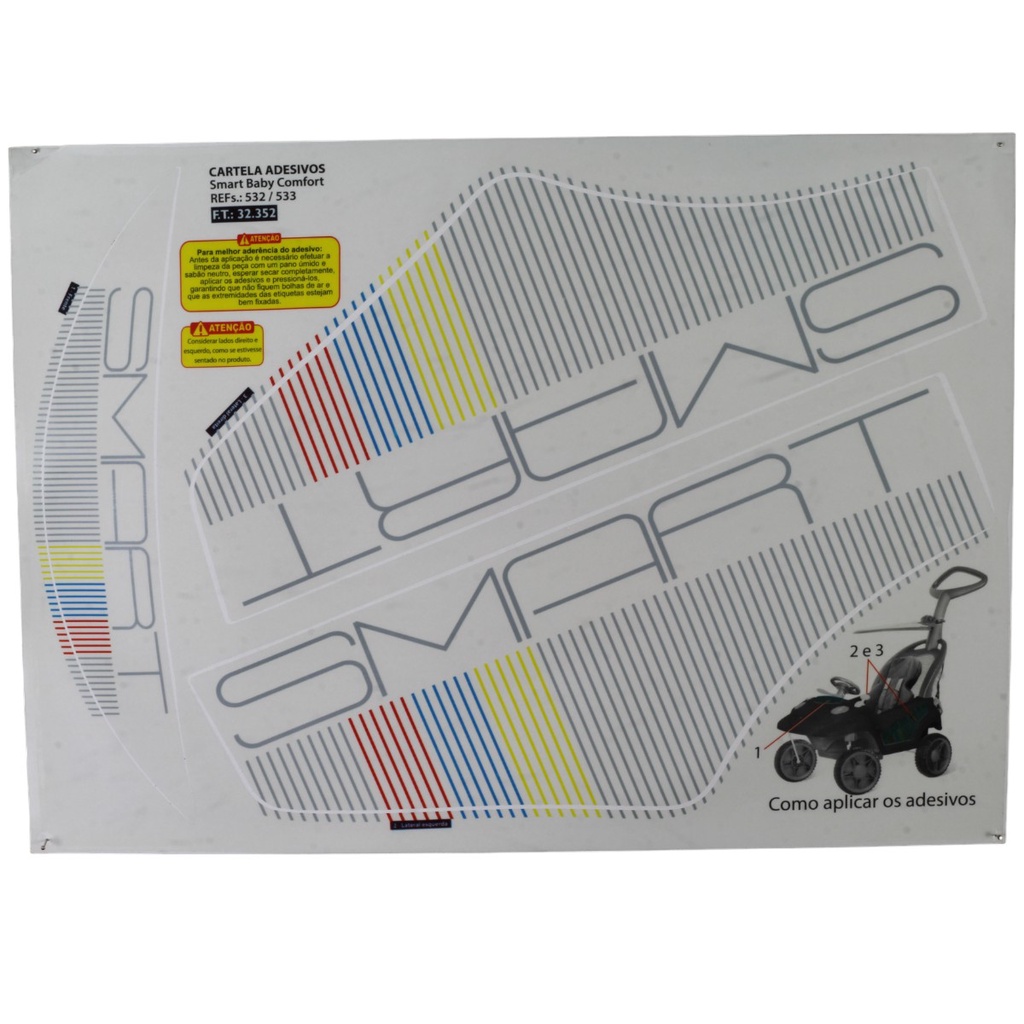 Adesivo para Carrinho Smart Bandeirantes: Onde Comprar | BuscaProdutos