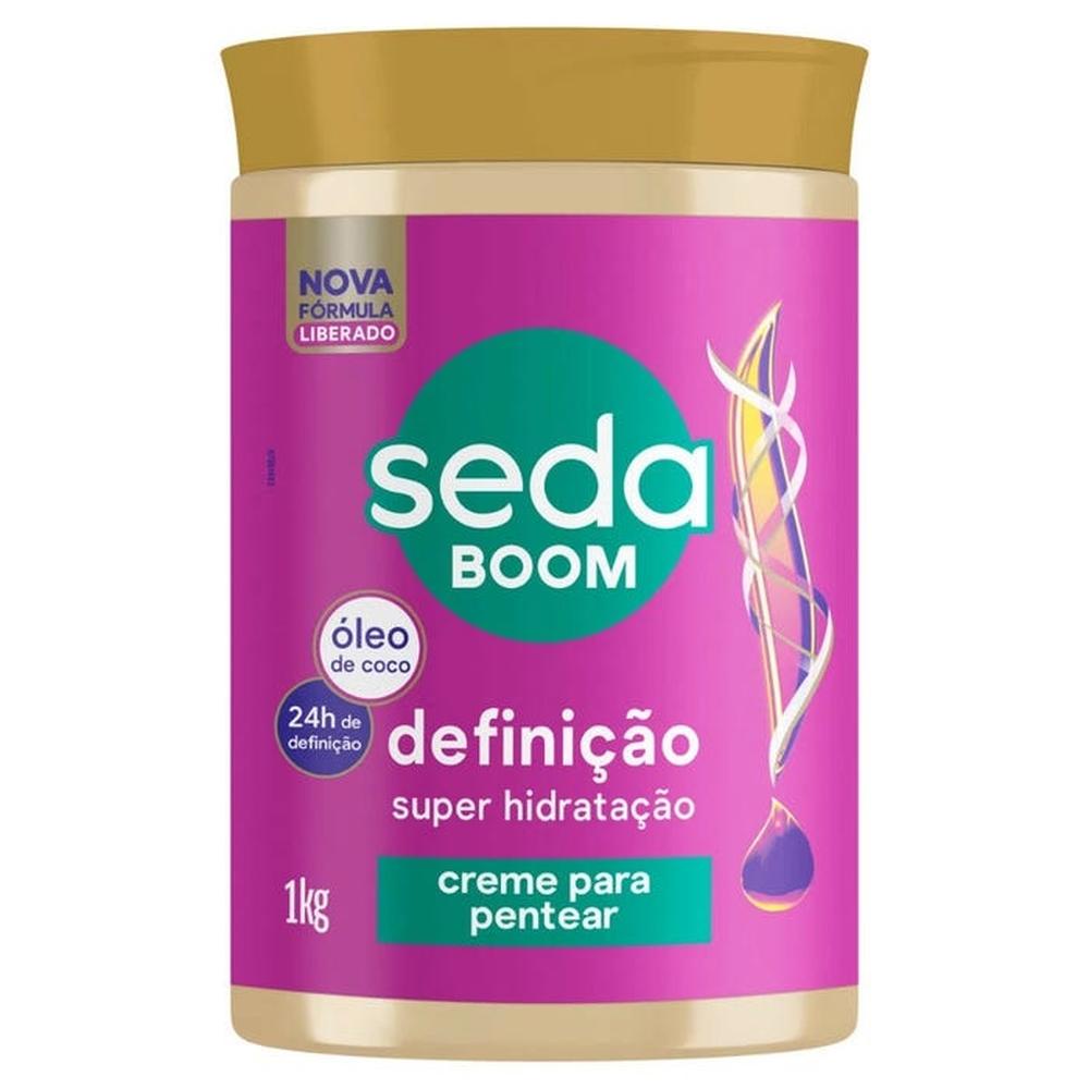 Creme para Pentear com Óleo de Coco Seda Boom Definição 1kg