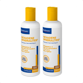 Kit 2 Shampoo Dermatológico Hexadene Spherulites - 250 mL em Oferta na Shopee