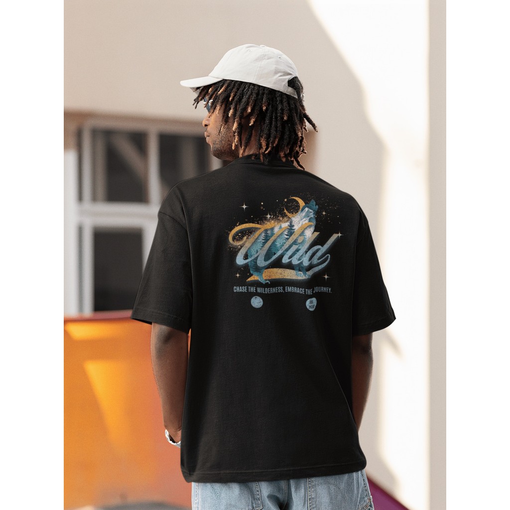 Camisa Camiseta Oversized Streetwear Ombro Caído Estampada Masculino e Feminino 100% Algodão Confortável Academia
