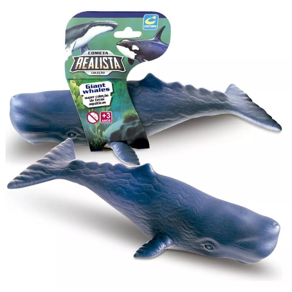 Brinquedo Baleia Cachalote Em Vinil Macio Super Realista - Envio Imediato -