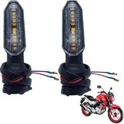 Kit Com 2 Pisca Led Seta Sequencial Cb Twister Cg 150 160