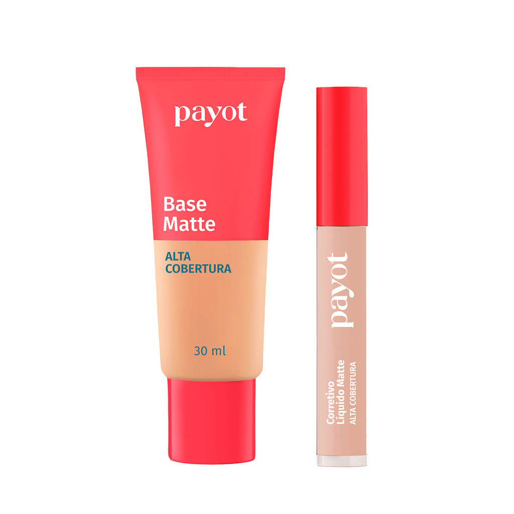 Kit Base  5.0 + Corretivo 2.5 Alta Cobertura Chérie Payot - 9 em Oferta na Shopee