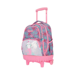 Mochila de Rodinha Infantil Xtrem Cross Rosa e Lilás