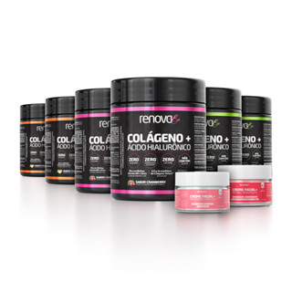 6 Potes Colágeno Verisol + Creme Facial Dia e Noite - Renova Be em Oferta na Shopee