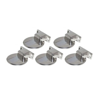 Kit 5 Prendedor Trava De Porta Batente Magnetico Slim Aço Cromado Bwinx em Oferta na Shopee
