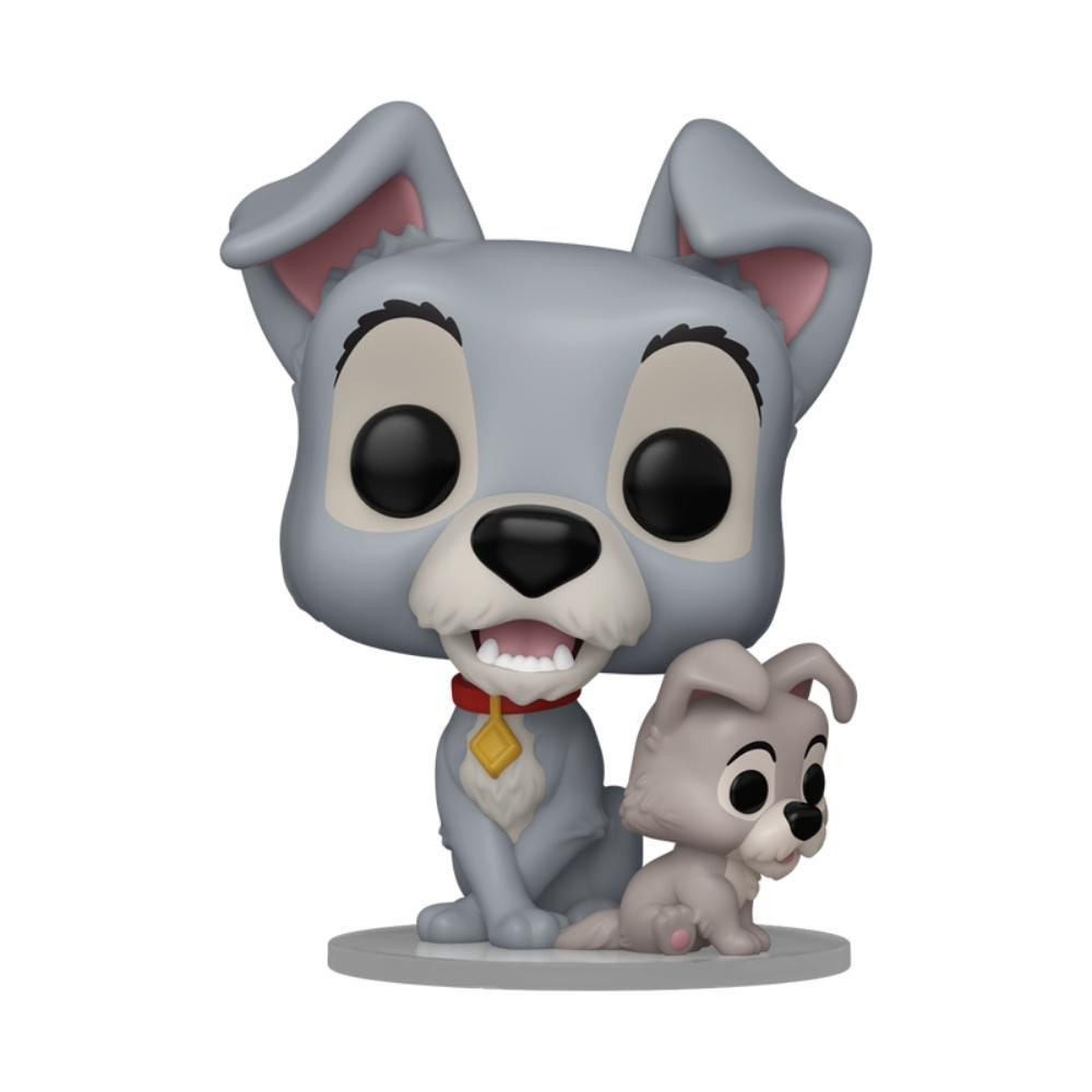 Detalhes do Boneco Funko Pop! Disney A Dama e o Vagabundo com Filhote