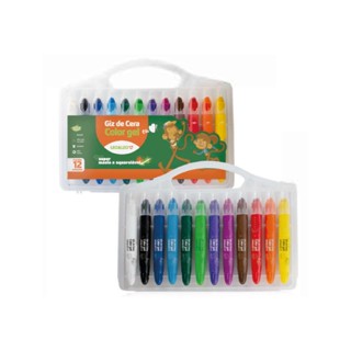 Giz De Cera Color Gel 12 Cores Leo&Leo