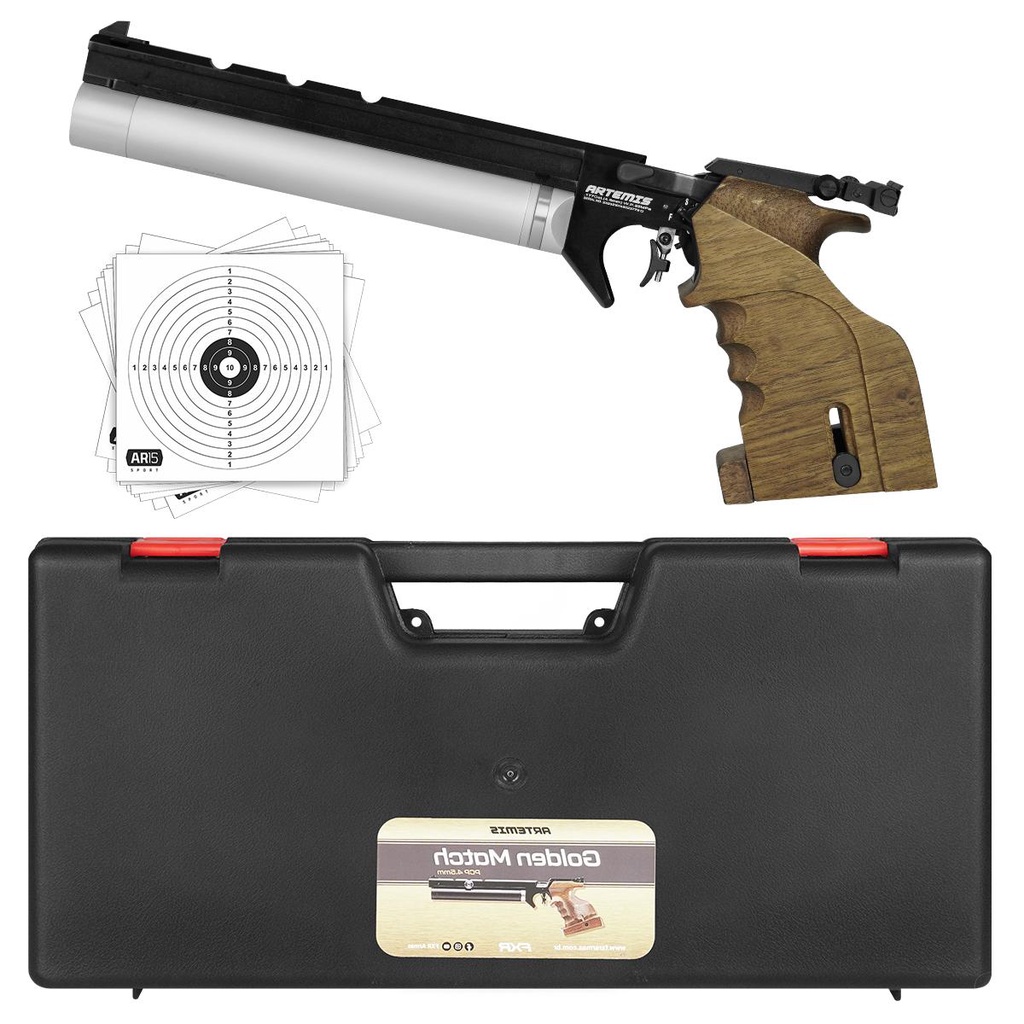 Pistola d Pressão PCP Artemis Fixxar PP20 Golden Match 4.5mm