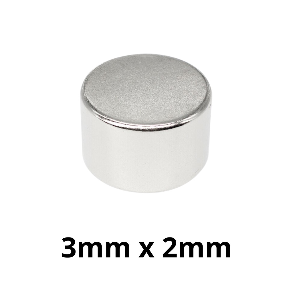 Detalhes do Kit 10 Peças Imã Neodímio Potente Disco Magnético N35 3x2 mm Super Forte