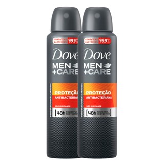 Kit 2 Desodorante Dove Men + Care Antibac Aerosol Antitranspirante 48h 150ml
