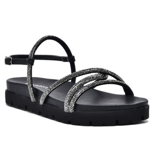 Sandalia Via Marte Papete Strass Brilho Feminina Original em Oferta na Shopee