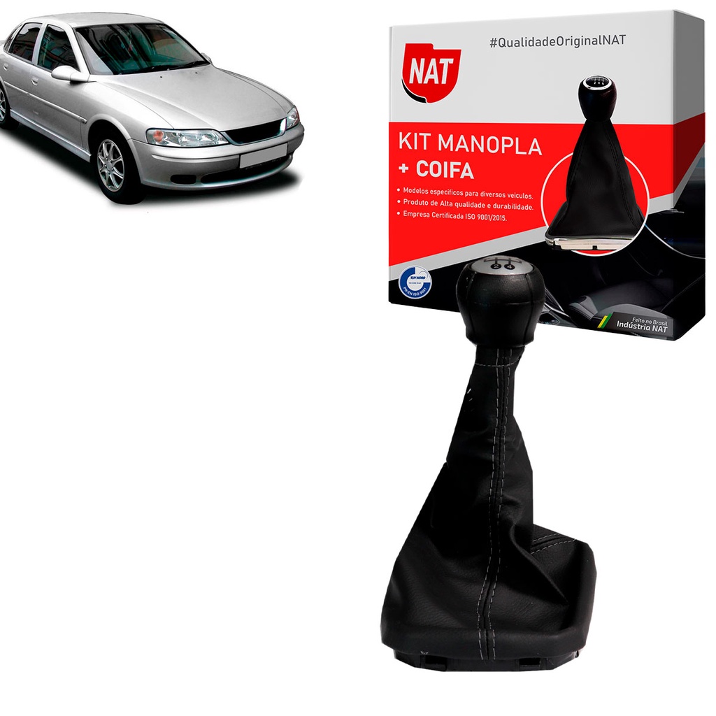 Manopla + Coifa Chevrolet Vectra 1997 Até 2005 - 5 Marchas em Oferta na Shopee