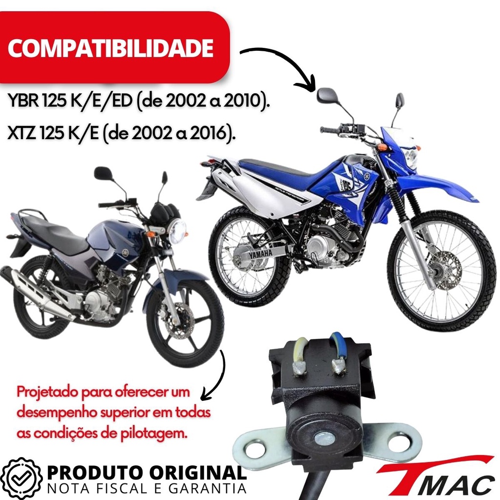 Bobina De Pulso Ybr 125 2002 Até 2010 Xtz 125 2002 Até 2016 — imagem 2 de 2