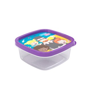 Pote de Plástico Quadrado 580 ml Mundo Bita Plasútil