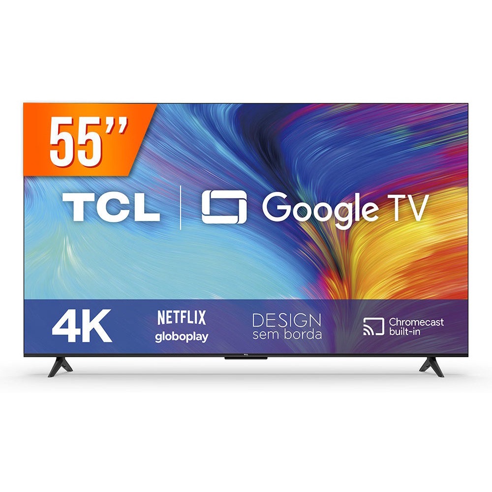 Smart Tv Led 55 Google Tv Uhd 4k Tcl P635 3 Hdmi 1 Usb Wifi