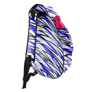 Raqueteira de Beach Tennis BT112 Branca e Azul - Teisen