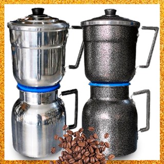 Cafeteira Para Fogão Grande Craquelada Polida 1,9L Em Alumínio Grosso com Borracha de Segurança