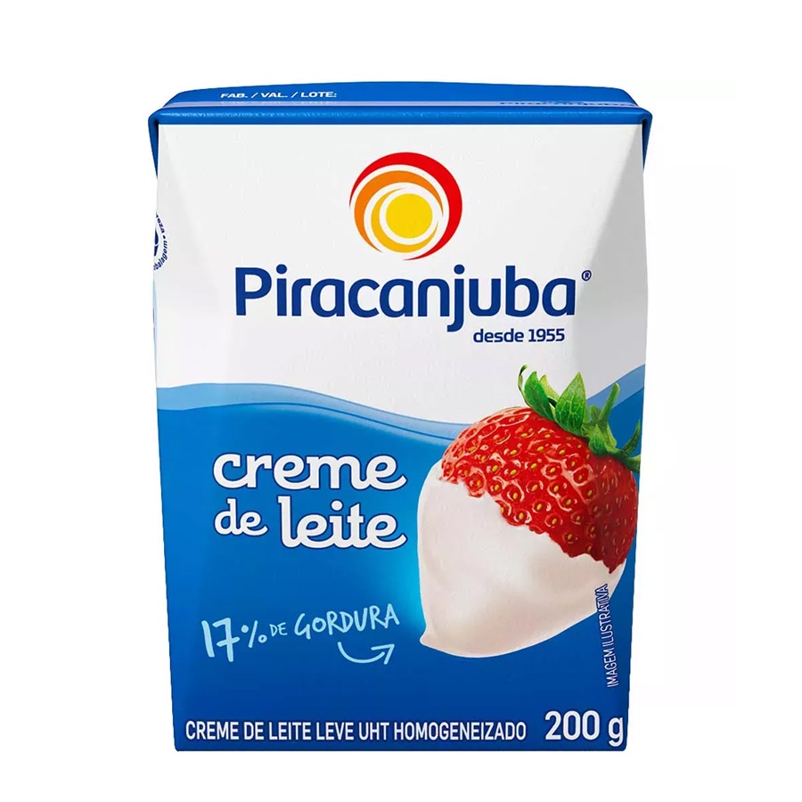 Creme de Leite 200g - 1 unidade - Piracanjuba - Rizzo