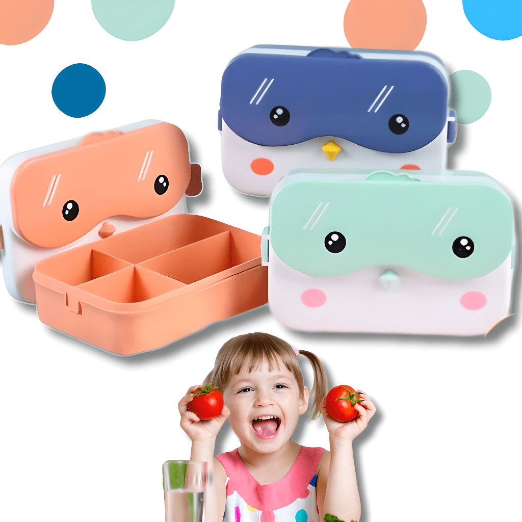 Lancheira Pote Marmita Infantil Divisórias Bento Box 900 Ml Talher Microondas Escolar Infantil