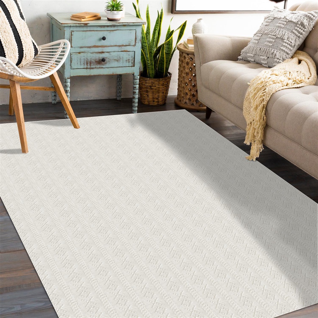 Tapete Para Sala Moderno 1,50m X 3,00m Mandacaru Artesanal Resistente Antialérgico Antiácaro em Oferta na Shopee