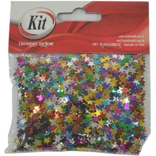 Lantejoula Especial Estrelinha Metálica 25g Sortido - Kit em Oferta na Shopee