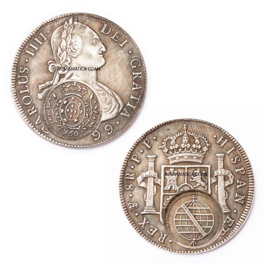 Moeda 960 Réis 1799 - 40,1mm - Carimbo Oficial - Cópia