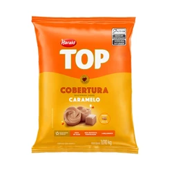 Cobertura em Gotas - TOP - Sabor Caramelo - 1,01kg - 1 unidade - Harald - Rizzo
