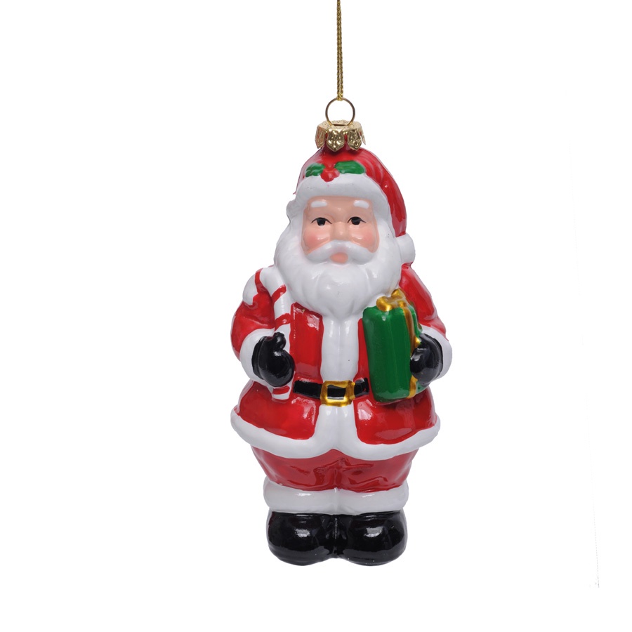 Enfeite de Natal para pendurar - Papai Noel em pé - 13cm - 1 unidade - Cromus - Rizzo