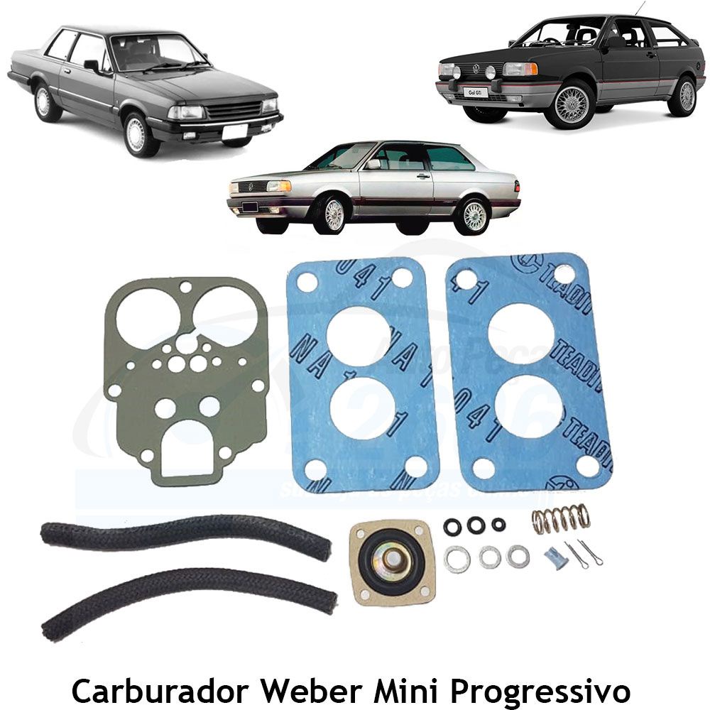 Jogo Juntas Carburador Weber Mini Progressivo Gol Voyage Saveiro Parati Corcel Belina Del Rey 1.6