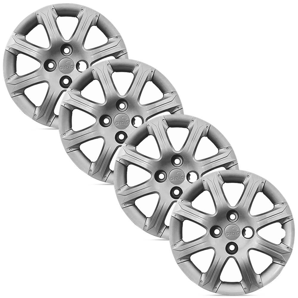 Jogo 4 Calota Mod Original Palio Weekend Strada Prata Aro 14 em Oferta na Shopee