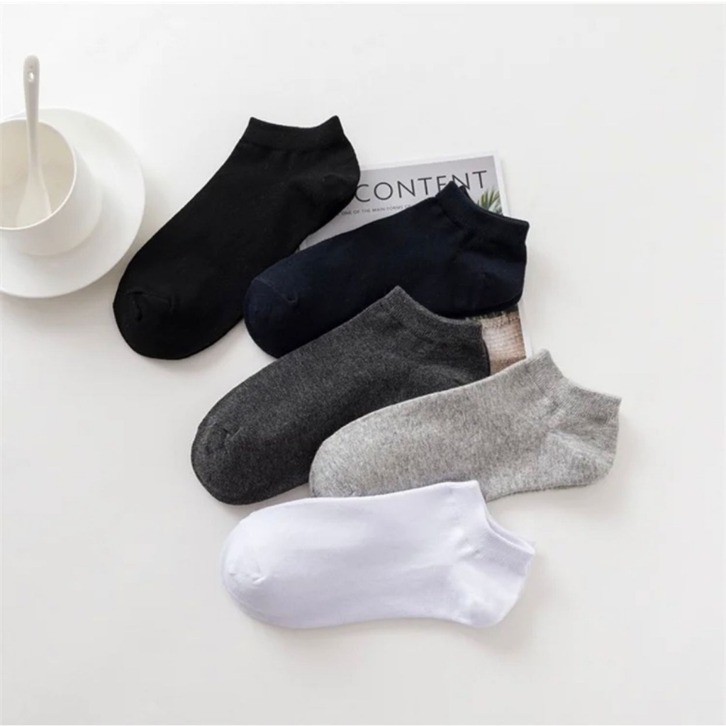 Kit com 12 Pares de Meia Soquete de Algodão - Cores Variadas