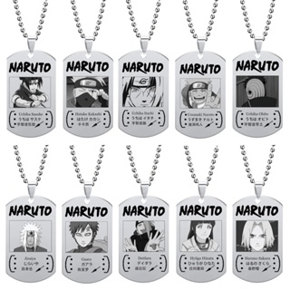 Anime Naruto Colar Akatsuki Itachi Kakashi Uzumaki Ninja Pingente De Aço Inoxidável Moda Homem Mulher Cosplay Acessório em Oferta na Shopee