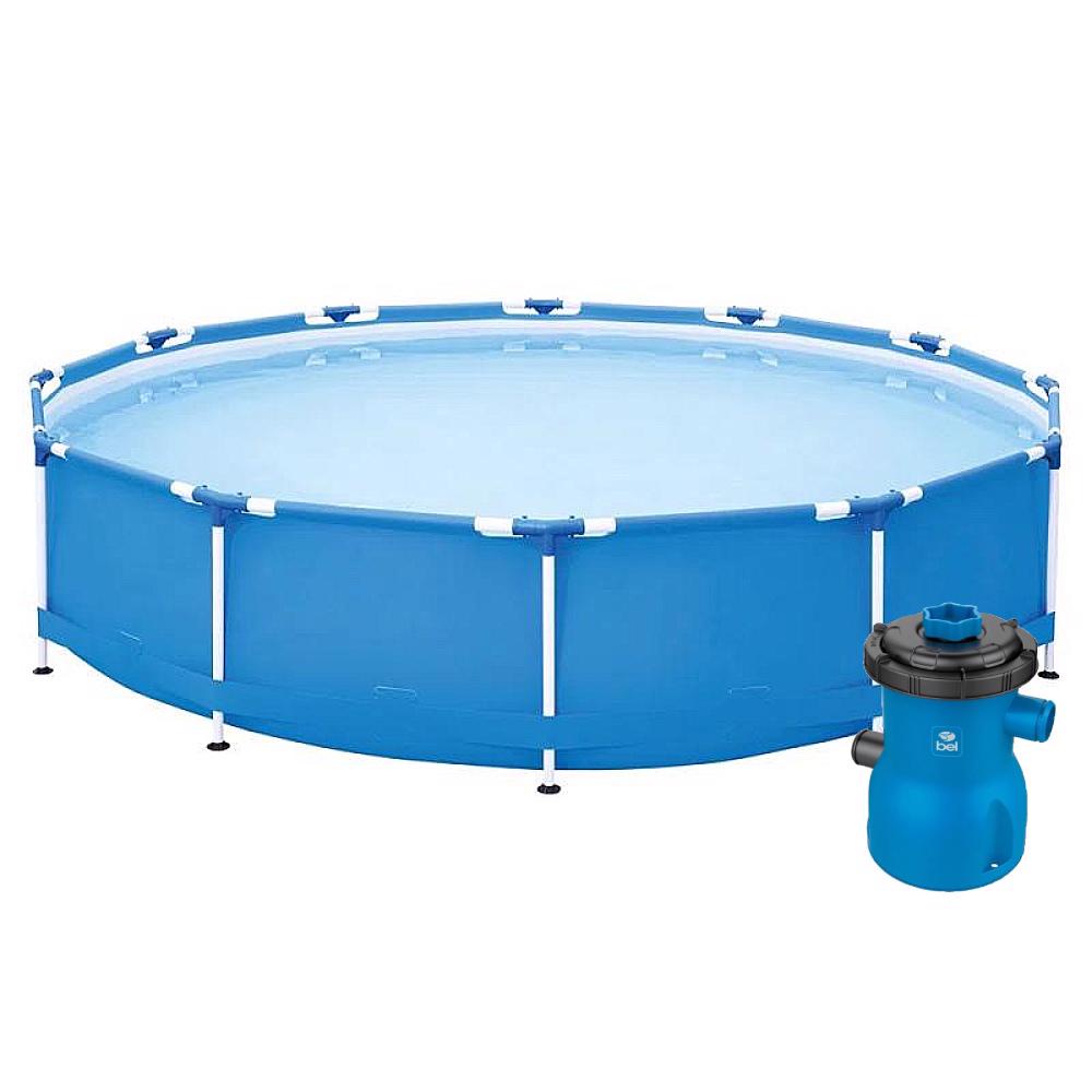 Piscina com Armação 7.000 MOR e Bomba de Filtragem BELFIX - Home & Living