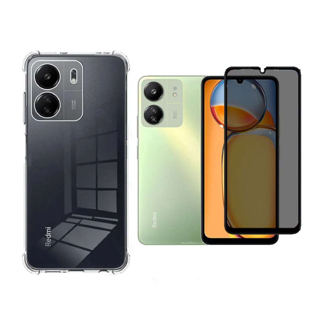 Capa Case Capinha e Película Privacidade Para Redmi 13c em Oferta na Shopee