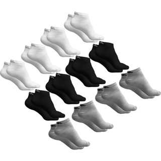 Kit com 12 Pares de Meias Sapatilha Algodão Poliamida e Elastano Mash